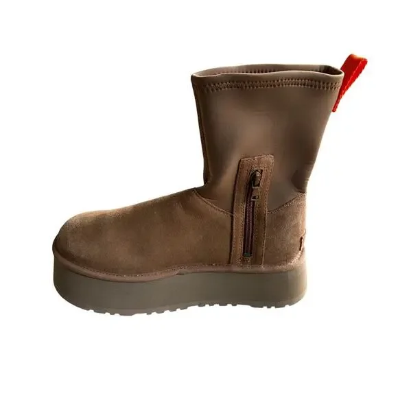 NWOT UGG Women's Classic Diper Platform Boots in Chestnut Suede Sz 40EU - Picture 4 of 11